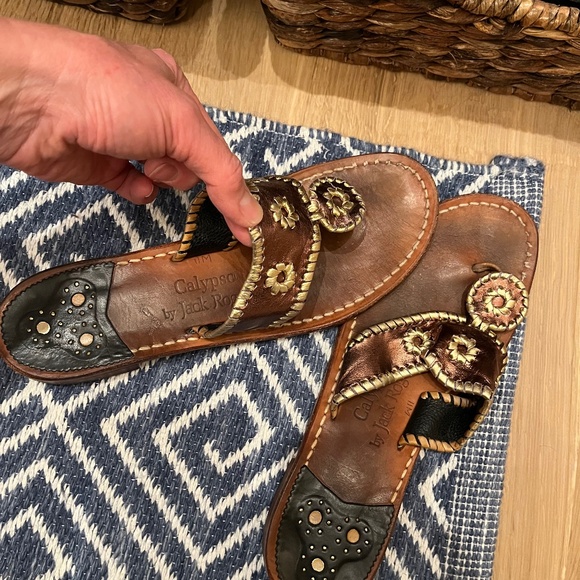 Jack Rogers Navajo Sandals X Calypso Christiane Celle sz 11 - Picture 4 of 4